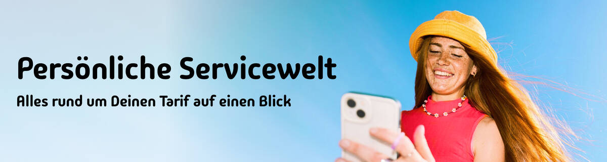 Persönliche Servicewelt Login Persönliche Servicewelt, alles rund um Deinen Tarif auf einen Blick.