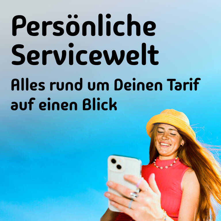 Persönliche Servicewelt Login Persönliche Servicewelt, alles rund um Deinen Tarif auf einen Blick.