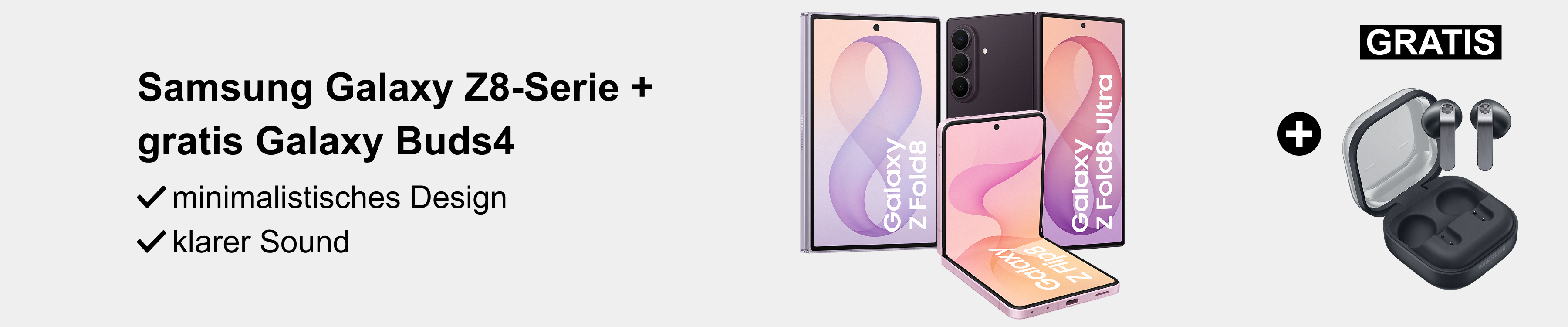Samsung Galaxy Z Flip8 bestellen und Buds gratis sichern