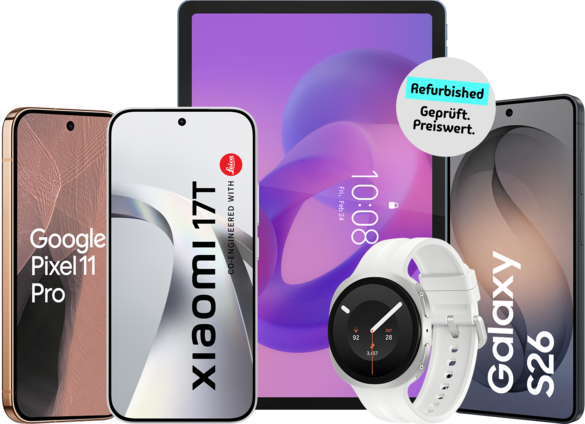 Jetzt eine große Auswahl an refurbished Handys und Tablets günstiger bei unlimited24 kaufen